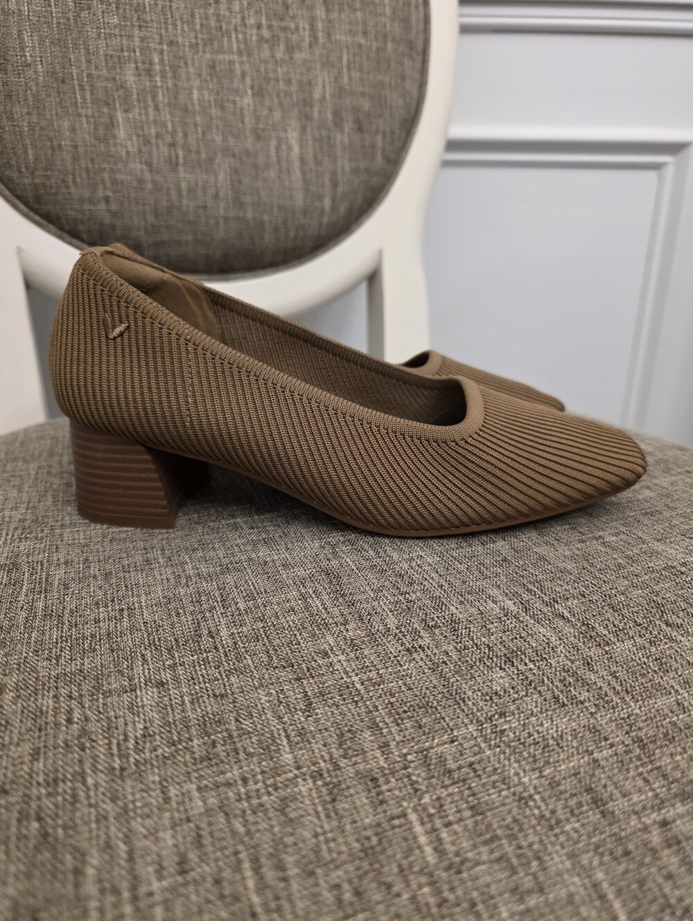 Vivaia Melody Pro Square Toe Chunky Block Heel Brown Size 40